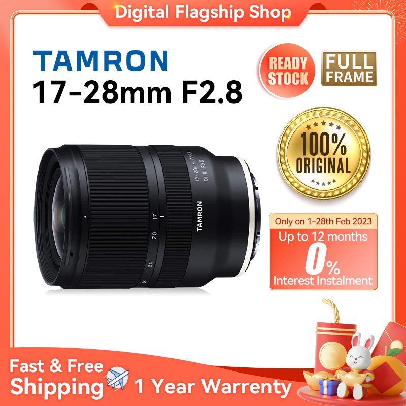 READY STOCK  Tamron 17-28mm F2.8 Di III RXD Full Frame Wide Angle Mirrorless Camera Lens for Sony A7C A7R A7 III IV Tamron 17 28 2.8